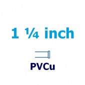 1 1/4 inch PVCu